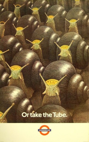London Underground Or take the Tube original vintage poster